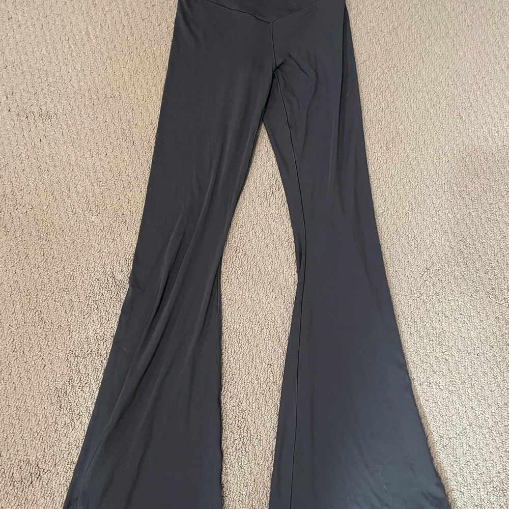 Gray Flared Pants